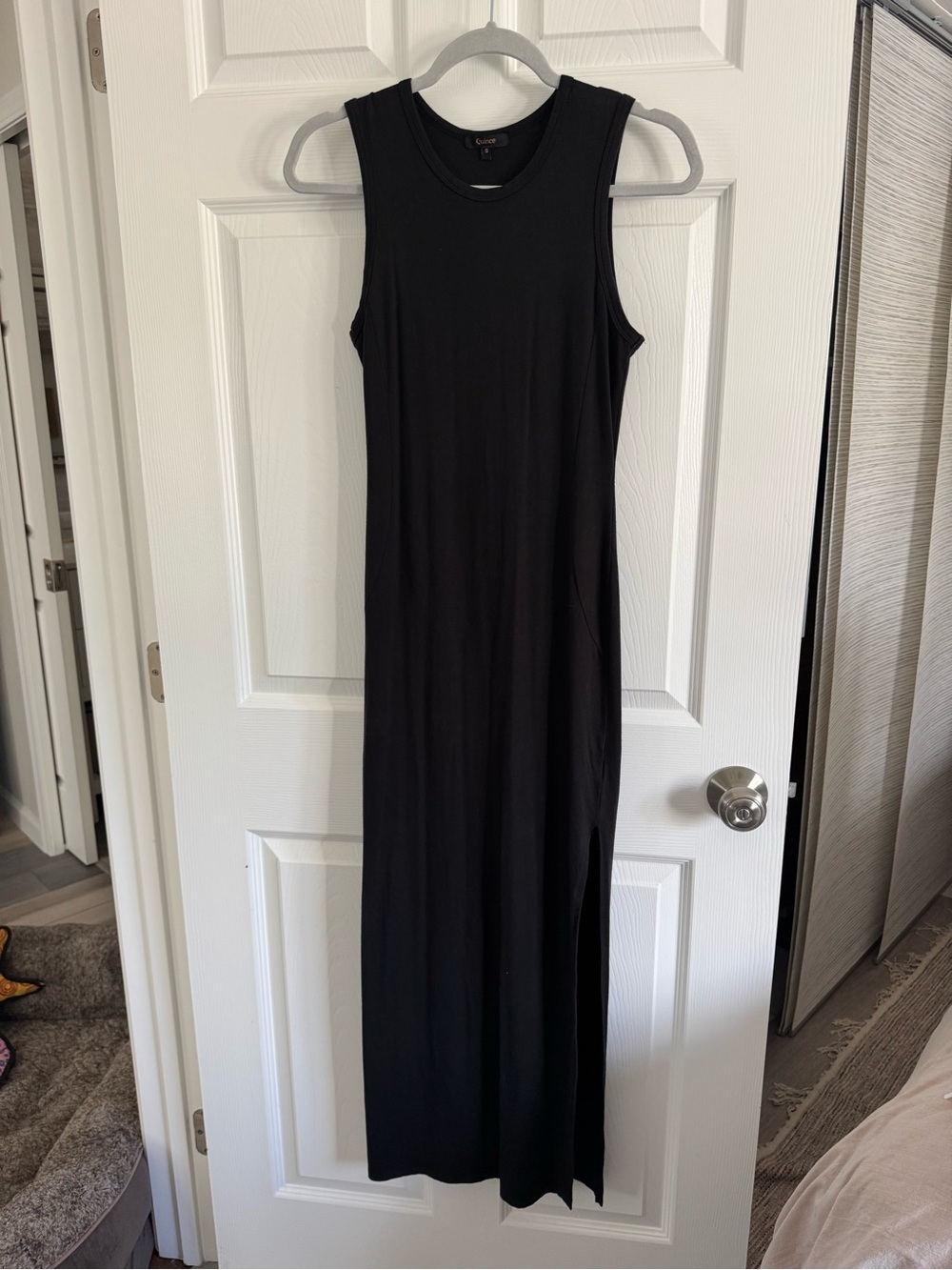 Classic Black Sleeveless Maxi Dress